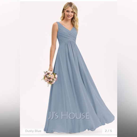 JJs House Dresses Dusty Blue Bridesmaidsformal Dress Poshmark